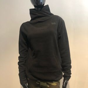 Nicole Miller Fleece High Collar Active Pull Over